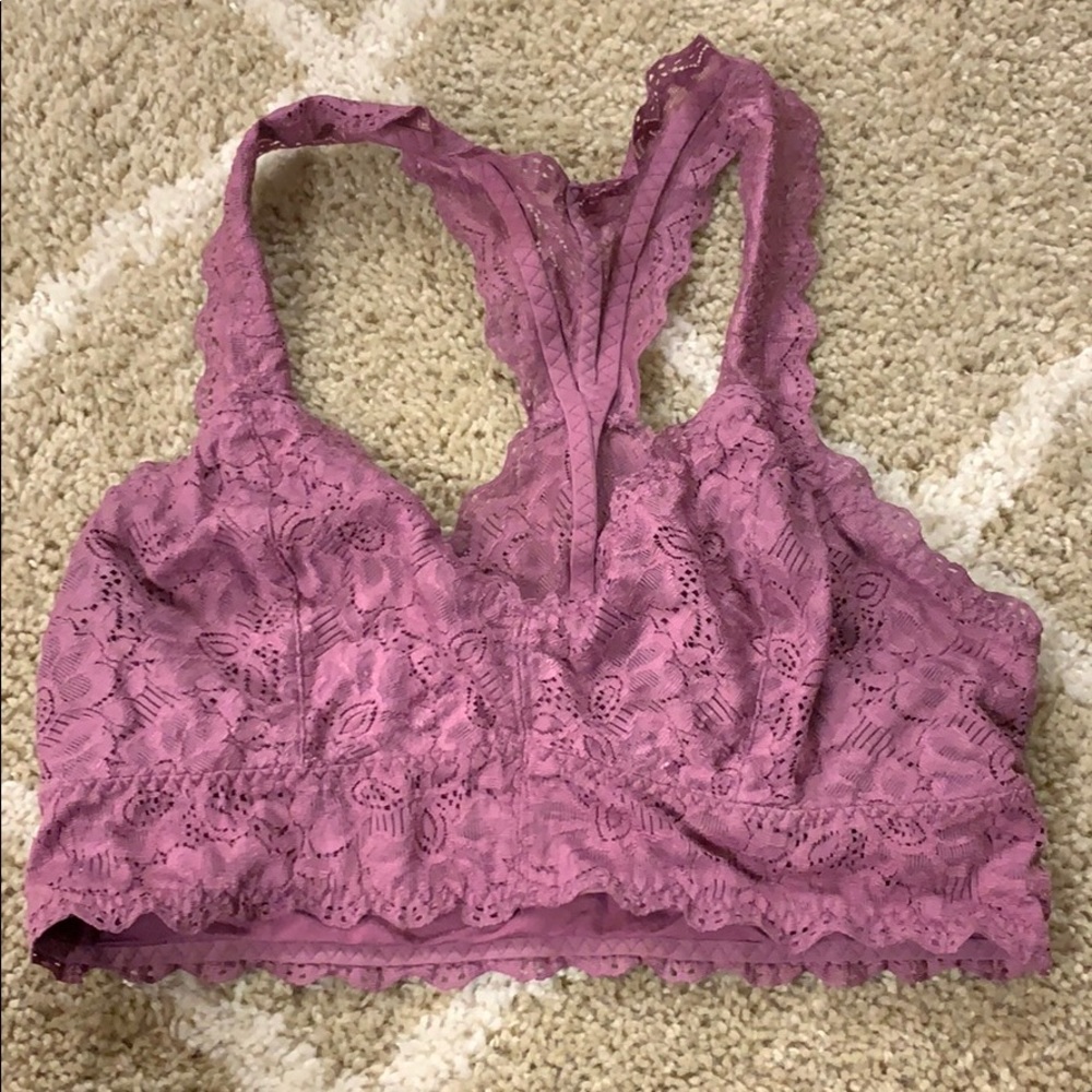 purple bralette
